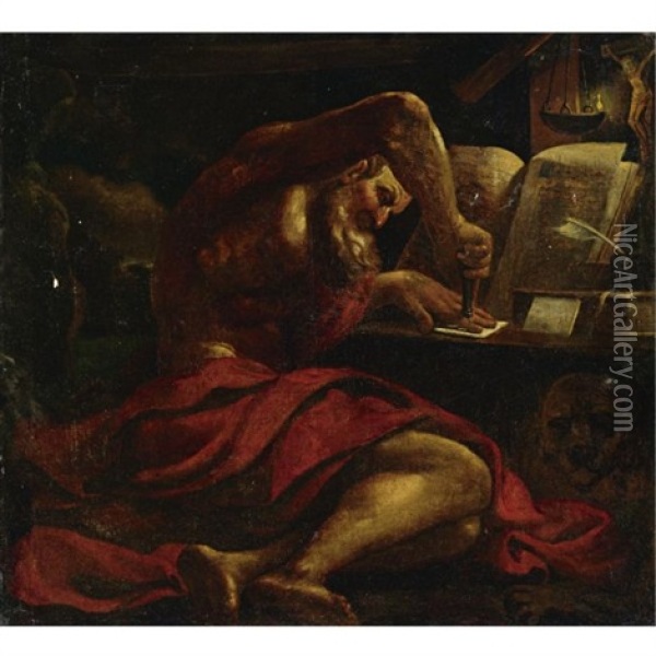 Saint Jerome Oil Painting -  Guercino