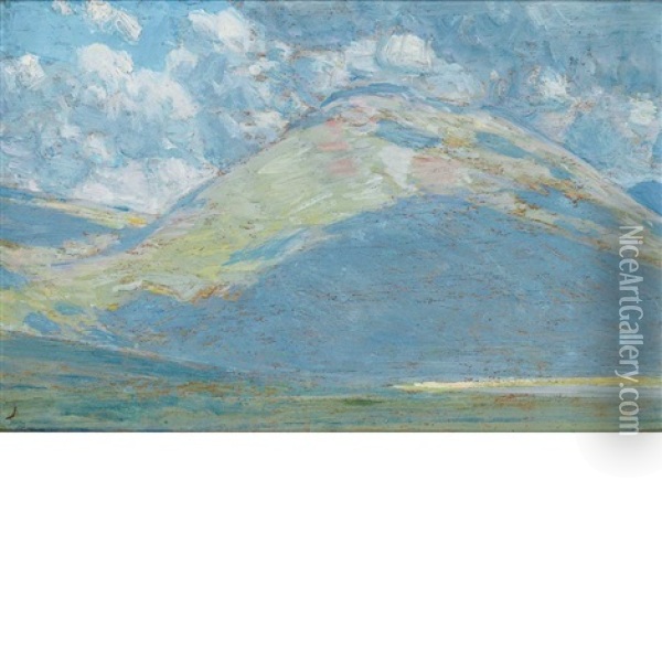 Landscape, Eastern Oregon Oil Painting - Childe Hassam