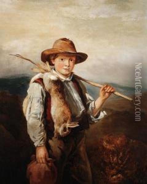 The Young Gillie Oil Painting - William Walker