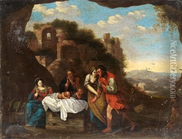 The Adoration Of The Shepherds Oil Painting - Johan van Haensbergen