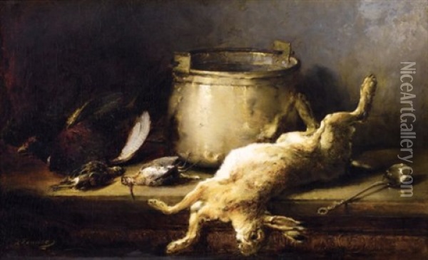 Trophee De Chasse Oil Painting - Guillaume Romain Fouace