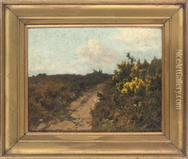 A Sandy Track Oil Painting - Frederick John Widgery
