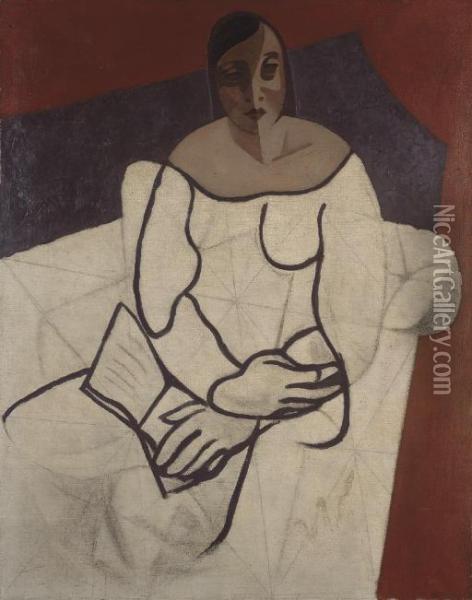 Femme A La Lecture Oil Painting - Juan Gris