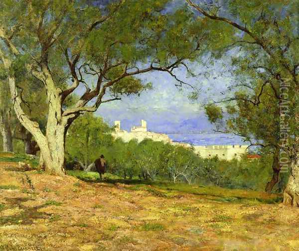 View of Provence Oil Painting - William Lamb Picknell