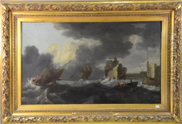 Marine Oil Painting - Bonaventura Peeters the Elder