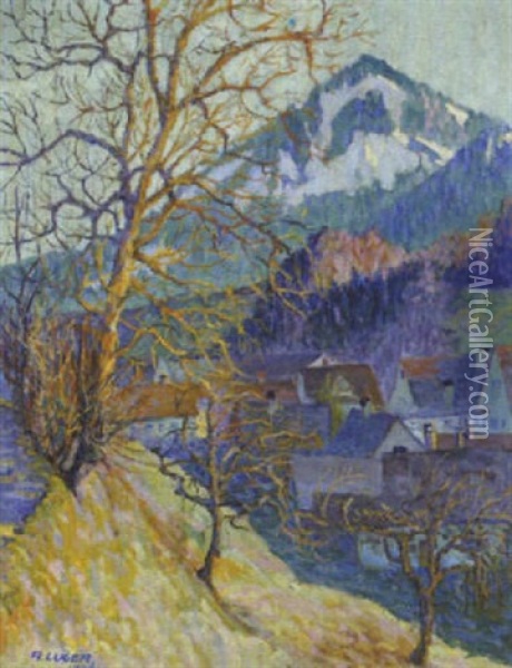 Staufenspitze Oil Painting - Alfons Luger