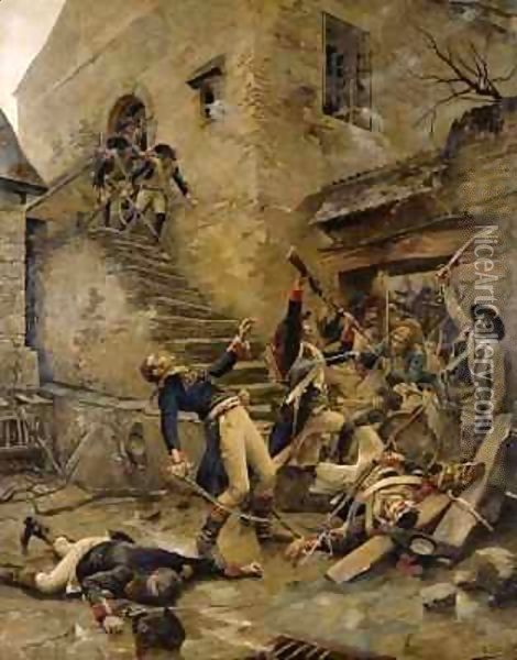 Death of General Beaupuy Oil Painting - Alexandre Bloch