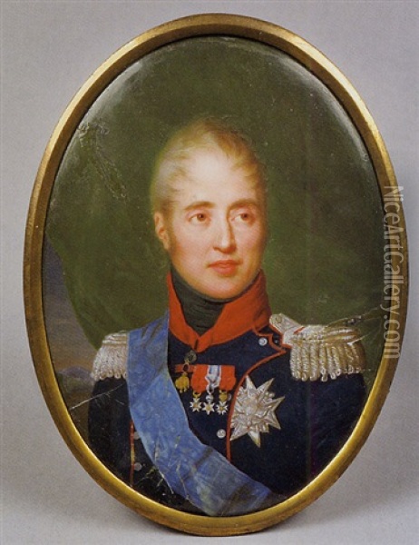 Konig Karl X. Von Frankreich Oil Painting - Jean Baptiste Joseph Duchesne