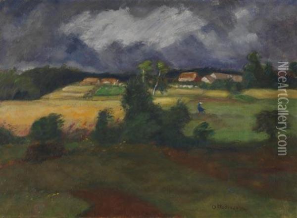 Gewitterlandschaft (nach Dem Gewitter) Oil Painting - Otto Modersohn