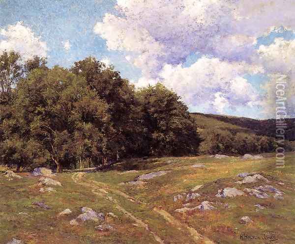 Meadow Crossing Oil Painting - Hugh Bolton Jones