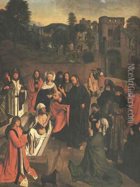 The Raising of Lazarus 1480's Oil Painting - Tot Sint Jans Geertgen