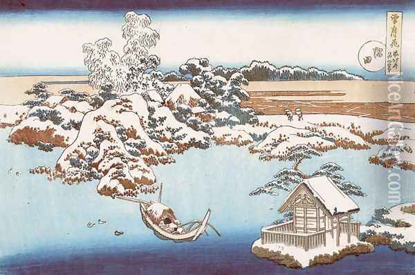 Sumida River (Sumida) Oil Painting - Katsushika Hokusai