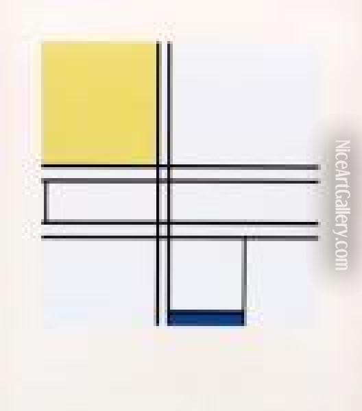 Mondrian Oil Painting - Piet Mondrian