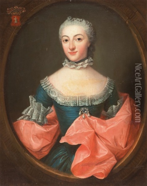 Bildnis Von Margaretha Cornelia Van De Poll (1726 -1798) Oil Painting - Jean Fournier