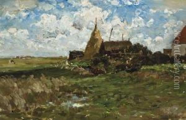 Blankenberghe, Mois De Septembre Oil Painting - Theodoor Verstraete