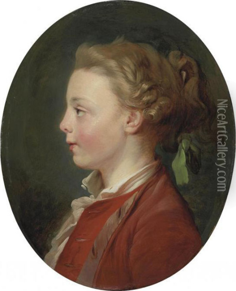Portrait Of A Child Oil Painting - Jean-Baptiste Huet I