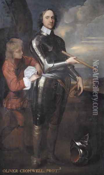 Oliver Cromwell (1599-1658) Lord Protector of England, c.1650 Oil Painting - Robert Walker