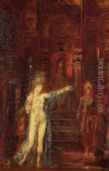 The Tatooed Salome Oil Painting - Gustave Moreau