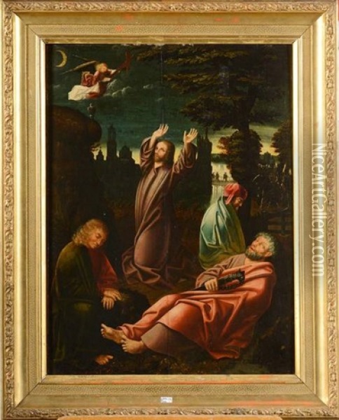 Christ Au Jardin Des Oliviers Oil Painting - Jan Gossaert