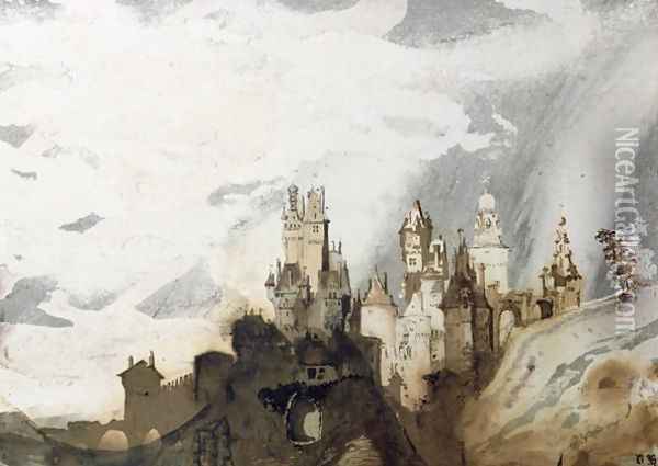 Le Gai Chateau Oil Painting - Victor Hugo