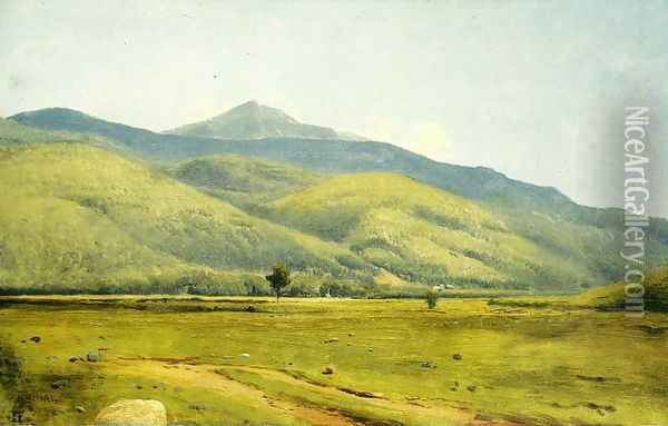 Fields in Summer Oil Painting - William Howard Hart