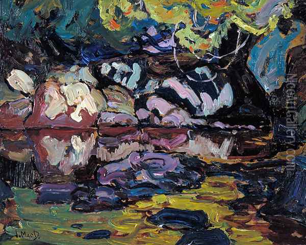 Algoma Stream Oil Painting - James Edward Hervey MacDonald