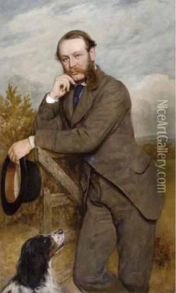 Portrait Of A Gentleman Oil Painting - James Archer