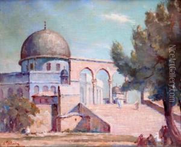 Jeruzalem Oil Painting - Vaclav Prihoda
