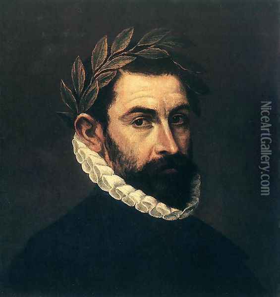 Poet Ercilla y Zuniga 1590s Oil Painting - El Greco (Domenikos Theotokopoulos)