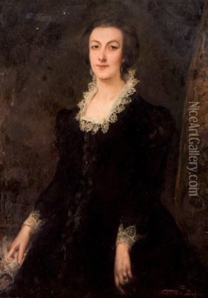 Retrato De Dama Oil Painting -  Carolus-Duran