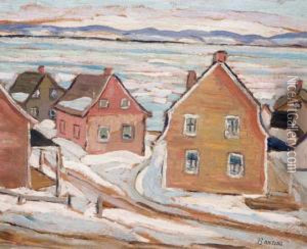 St-jean-port-joli, Quebec Oil Painting - Frederick Grant Banting