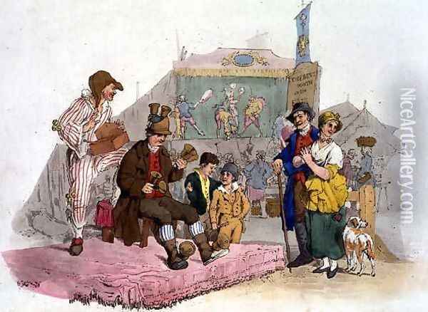 Country Fair, from Costume of Great Britain, published by William Miller, 1805 Oil Painting - William Henry Pyne