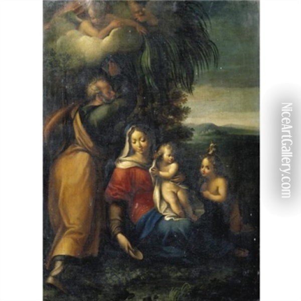 The Rest On The Flight Into Egypt Oil Painting -  Correggio