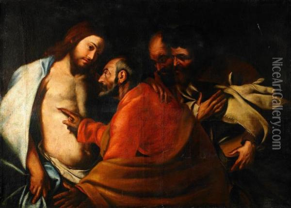 Thomas Tvivlaren Oil Painting - Jusepe de Ribera