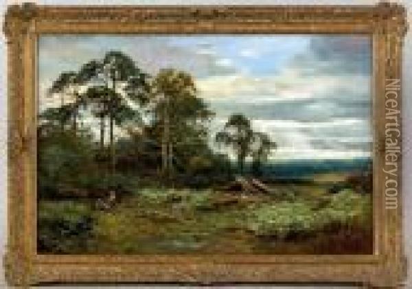 Landscape Oil Painting - Benjamin Williams Leader