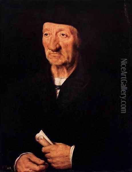 Portrait of an Old Man Oil Painting - Hans Holbein the Younger