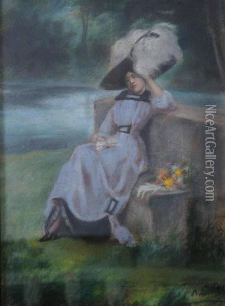 Figura De Mujer Oil Painting - Antonio Esteban Frias