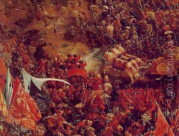 The Battle of Alexander at Issus (detail 4) Oil Painting - Albrecht Altdorfer