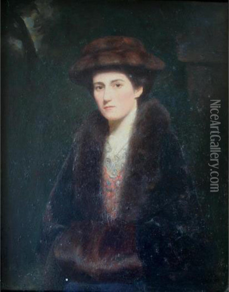 Portrait Of Andree Adele Desiree Jeanne Zabe Oil Painting - Philip Wilson Steer
