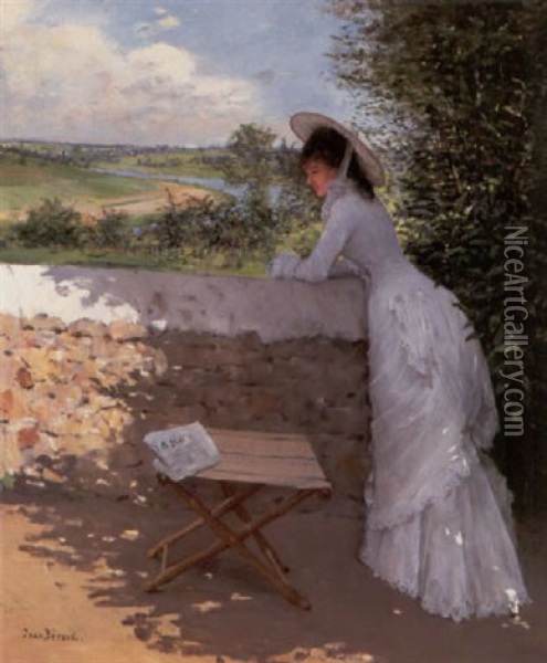 Un Figaro De Reve Oil Painting - Jean Beraud