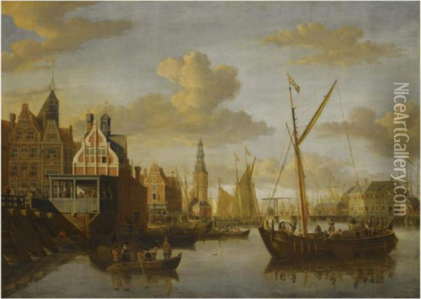 A View Of Amsterdam Oil Painting - Jacobus Storck