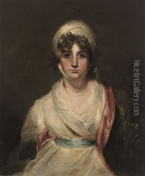 Portrait Of The Actress Sarah Siddons, Nee Kemble Oil Painting - Thomas Lawrence