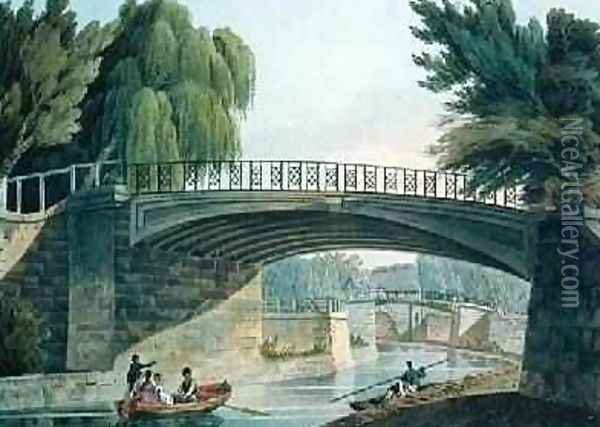 The Bridges over the Canal in Sidney Gardens Oil Painting - John Claude Nattes
