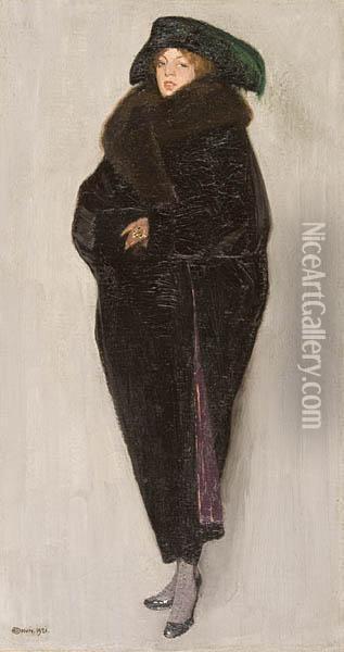 Portret Zony Zofii Oil Painting - Edward, Edouard Okun