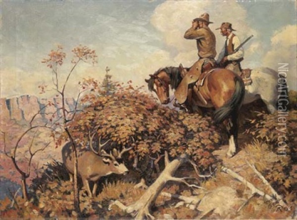 The Strategy Of The Wild Oil Painting - Harold Edward Bryant