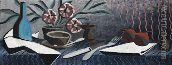Still Life, 1937 Oil Painting - Peter Purves-Smith