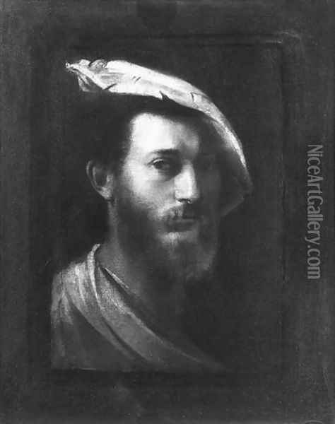 Self portrait Oil Painting - Francesco Primaticcio