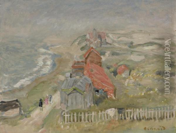La Maison Au Bord Du Chemin Ou Maisons Sur La Falaise Oil Painting - Pierre Bonnard