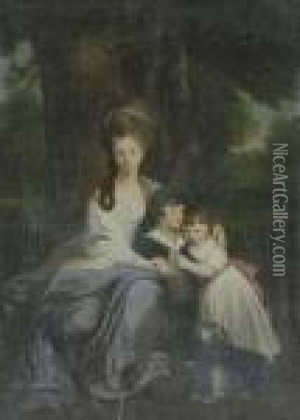 Portrait Of Lady Elizabeth Delme And Her Children Oil Painting - Sir Joshua Reynolds