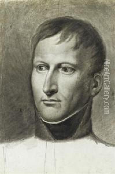 Portrait Of A Soldier Oil Painting - Joseph Simon Volmar